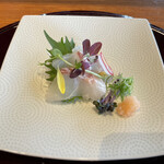 Benkei - 桜鯛の薄造り　割りポン酢