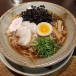 無尽蔵 こいわ家 - 荒磯のりラーメン(900円)太麺