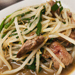 味の舘 - ニラレバ炒めアップ。