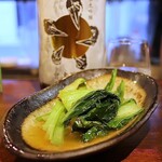 日本酒のめるとこ - 青梗菜とほうれん草炒め(3品で500円)