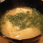 車力門 ちゃわんぶ - 25年2月　揚げの味噌汁