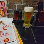 赤字らーめん - 生ビール