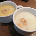 Suehirokan - スープバーのスープ２種