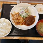 あらたま - コンビ生姜焼き定食