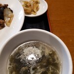 東海酒家 - スープ、ザーサイ