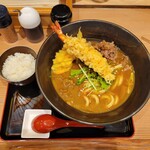 難波千日前 釜たけうどん - 肉天カレーうどん並