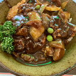 グリルABC - カツ丼（牛）これもうまい！！