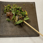 鰻はし本 - ホタルイカとツブ貝にこごみと山椒