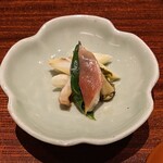 ごだん 宮ざわ - 北寄貝　ホワイトアスパラガス　