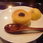 アシェット・ド・マコ - 雲丹の柚子釜蒸し