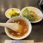 料理工房 萬福飯店 - R4.5  スープ・サラダ・漬物