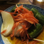 宇ち多゛ - おしんこショウガのっけてお酢