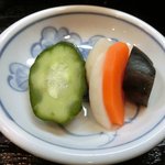 まめ多3715 - <'13/02/15撮影>銀だら味噌焼 1100円 の香の物