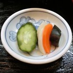 まめ多3715 - <'13/02/15撮影>銀だら味噌焼 1100円 の香の物