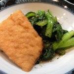 まめ多3715 - <'13/02/15撮影>銀だら味噌焼 1100円 の厚揚げとホウレン草の胡麻和え