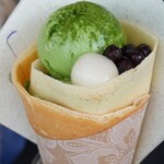 TEA STAND BunBunBun - 【2022.05】めっ茶！まっ茶(濃ーい抹茶生クリームのクレープ)(税込910円)