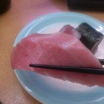 回転寿司　喜楽 - 本まぐろ三昧の『とろ』は、かなり厚ネタです♪