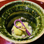 おみ乃 - ・鶏真薯（しんじょ）とわらび 木の芽味噌で