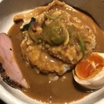 鴨出汁中華蕎麦 麺屋yoshiki - 鴨カレーつけ麺＋小ライス