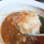 鬼はそと福はうち - １日２０食限定　秋の豊穣カレーうどん　１１００円　中のとろろご飯　【　２０１２年１２月　】