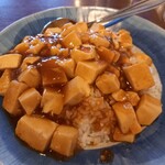 中国料理 風味屋 - 麻婆飯、辛さ2、普通に食せる。ごはん２杯分