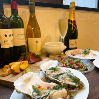 [A wide variety of courses] All-you-can-eat Oyster and all-you-can-drink options are also available.