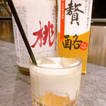 Nose to Tail - 桃のリキュールと飲むヨーグルト