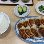 ぎょうざ屋 - 焼餃子10個、ライス中