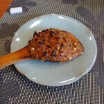 仲佐 - 焼き味噌  しゃもじの上