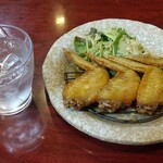 熊野川 - 芋焼酎・手羽先唐揚げ