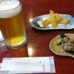 熊野川 - 晩酌セット（鶏天・ハラミ）
