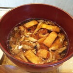 ミソジュウ - マイタケ  長ネギ  油揚の味噌汁
