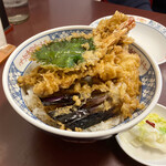 天丼ころも - 海老野菜とり天丼 @1,100円 