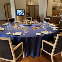 ラ・メール ザ クラシック - サミットの時のテーブルが、今そのまま残されてます（笑）