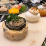 Oyster&Grillbar #lemon - 贅沢イタリアンコース 4500円
前菜
  シェフお勧めの前菜三種盛