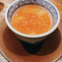 お料理 うち山 - 枝豆とイクラの茶碗蒸し