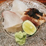 Oryouri Uchiyama - 真鯛、イサキの炙り、紋甲烏賊