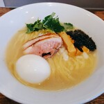 きりん食堂 - 鴨荒焚き潮SOBA 950円+味玉100円