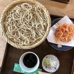 Ishibiki Soba Omodaka - 桜エビのかき揚げともり蕎麦(粗挽き)2,000円