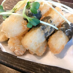 国産牛タン食べ放題と卓上無限レモンサワー 名物家 - 山芋のり巻き揚げ580円