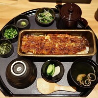 うなぎ四代目菊川 ヒルトンプラザウエスト大阪店 - 一本ひつまぶし(5,540円)
                      一本ひつまぶし
                      小鉢･肝吸･漬物･薬味