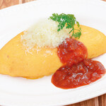 Classic Omelette Rice with special tomato sauce