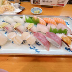 Sushi No Masudaya - いか、サーモン、鯛、はまち、帆立、ぶり、たこ