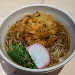 蕎麦 港屋 - 甘エビとかき揚げそば