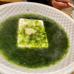 魚金 - 魚金といえば青海苔豆腐。じつに鮮やか！