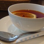 カフェピーベリー - ホットティー レモン