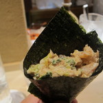 くろぎ - 寒ひらめ　九条葱　ごまだれ