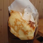 自然卵のクレープ - 地味に美味い