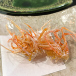 天ぷらやました(車海老の足)