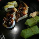 柿の葉ずし 平宗 - 料理写真:焼き鮎ずし盛り合わせ